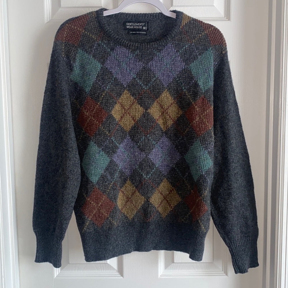 Men’s Grey Wool Sweater